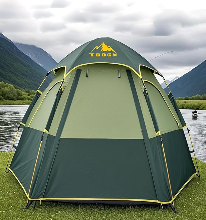 Camping Tent with Instant Setup 2/3 Person Weatherproof Easy Quick Set Up in 60 Seconds with Rainfly Backpack Tent for Family Camping &amp Hiking Upgraded VentilationCenter Height 66-inch