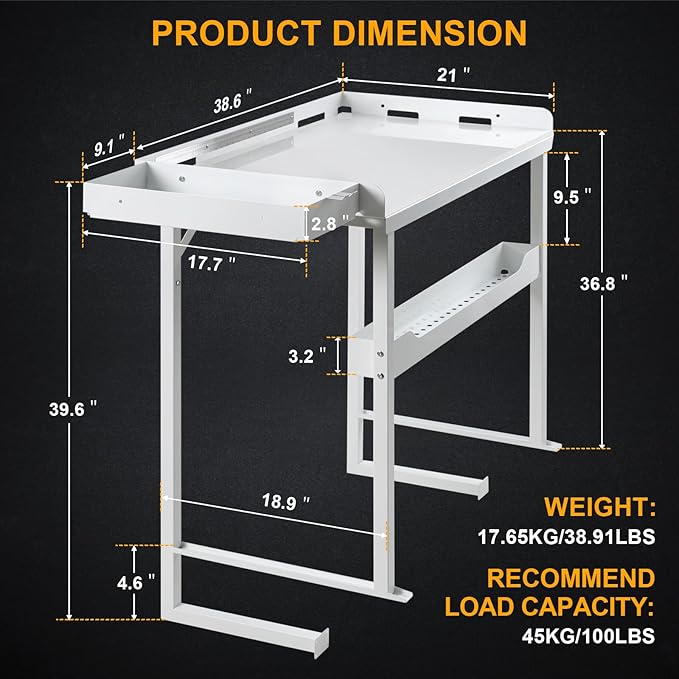 Professional Heavy-Duty Dock-Mounted Fish Fillet Table Corrosion-Resistant Ergonomic Dock Cleaning Station with HDPE Cutting Board &amp Tool Storage