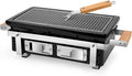 Charcoal BBQ Hibachi Grill with Grid Lifter Portable Yakitori Grill with Stainless Steel Grate Barbecue Stove for Outdoor Camping Picnic Patio Backyard Cooking GS306