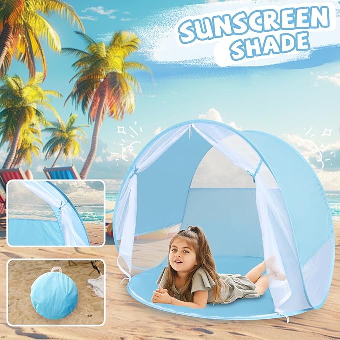 Action Air Portable Anti-UV Pop-Up Beach Tent- Ultimate Sun Shelter &amp Kids' Play Tent