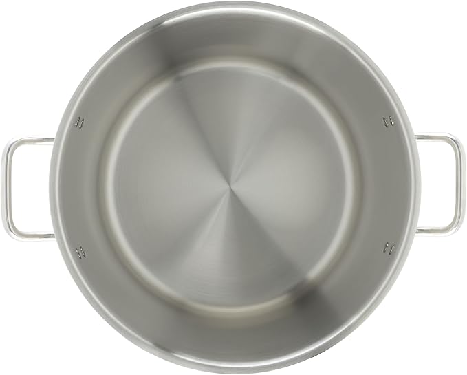 Winware Stainless Steel 32 Quart Stock Pot with Cover Silver