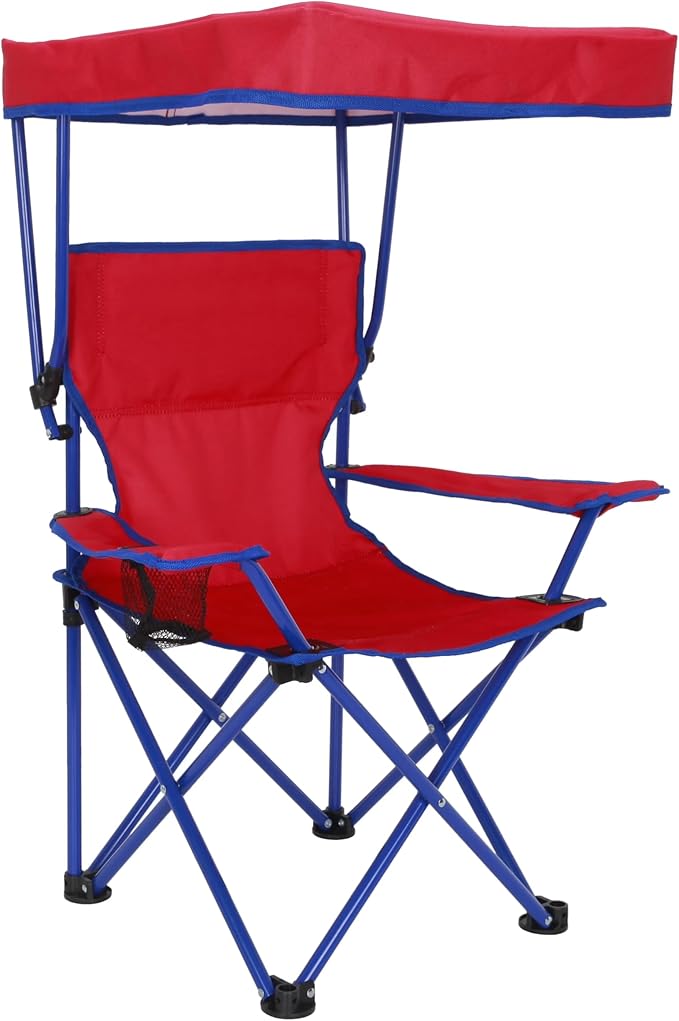 Canopy Chair with Safety Lock (125 lb. Capacity) Red/Blue