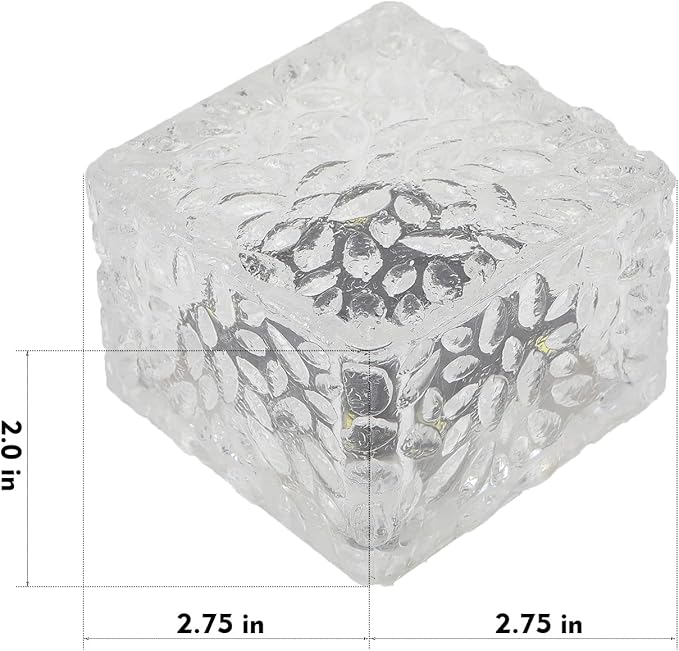 Solar Brick Lights Outdoor Waterproof Patio Brick Lights Garden Decor for Outside 6 Packs for PatioYardWalkwayPathway Decor