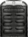 2 Person Sleeping BagDouble Sleeping Bags for Adults Large Adult Sleeping Bag with Plush Lining/Backpacking/Extra Large/4 Seasons/Portable/Waterproof/Hiking/Camping/Family Fun Time
