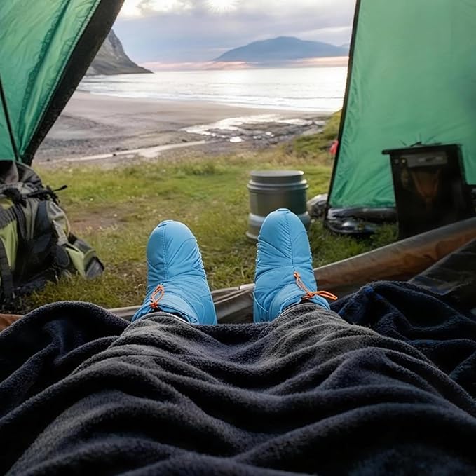 0°F Cold Weather Sleeping Bag for Adults Lightweight Backpacking Bag with Down Booties for Men and Women Keep Warm