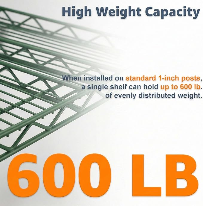 30 x 48 Heavy Duty Wire Shelving Shelf 4 Pack for Rack Expansion and Storage Reconfiguration NSF