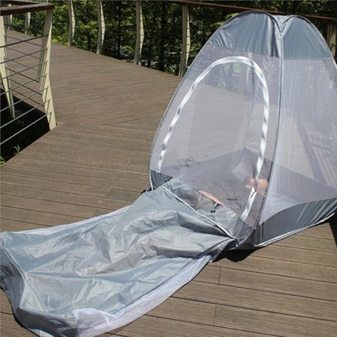 Buddhist Meditation Tent with Mosquito Net Single Person Tent for Outdoor Camping Yoga Meditation Travel Balcony &amp Backyard Free Standing Mesh with Extended Legroom Bug Bivy