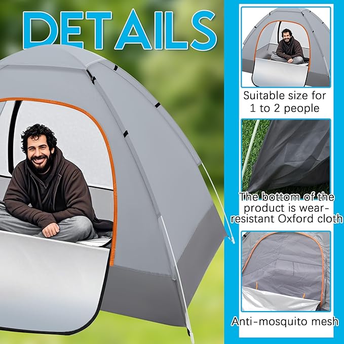 Camping Tents for Homeless Bulk 2 Person Homeless Backpacking Supplies Pop up Adult Waterproof Instant Easy Setup Tent for Hiking Outdoor Travel Camping Donation