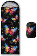 HOSIMA Dear Hunting Pattern Cold Weather Sleeping Bags for Kids AdultsBlack Light Weight Waterproof Sleeping Bags for Outdoors Hiking.
