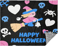Blankets For Couch Halloween Witch Heart Black Blue Blankets &amp Throws 50'' x 70''