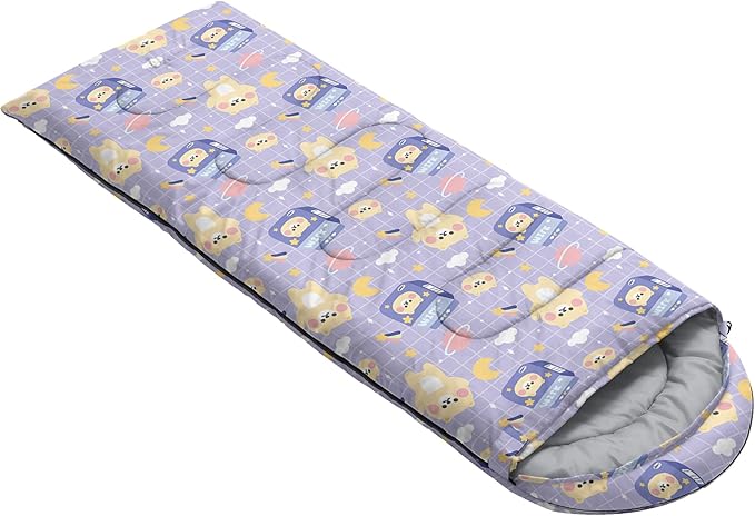 QOOMO Camping Sleeping Bags3 Season Warm &amp Cool WeatherLightweightWaterproof Sleeping Bags for Adults &amp KidsTravelingand OutdoorsCamping Gear Equipment