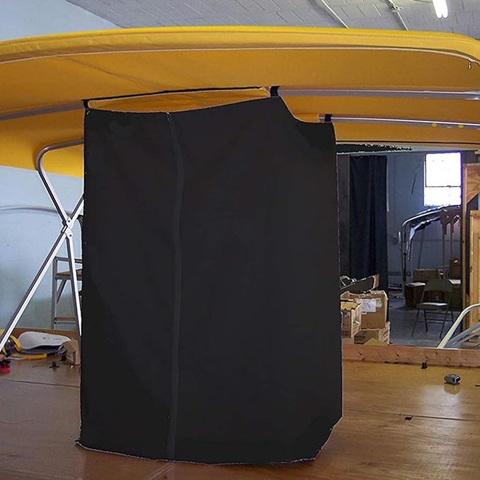 Boats Privacy Curtain Changing Room with Bag Waterproof Pontoon Tent Waterproof Portable Shower Awning Under Bimini Top Easy Up Pontoon Enclosure Partition for Pontoons