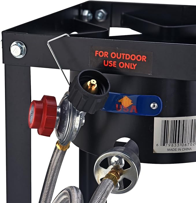 ARC 55000BTU Propane Burner Camping StoveOutdoor Gas Stove Burner Cooker for Cooking for Turkey FryHomebrewingCrawfish Boiland More!