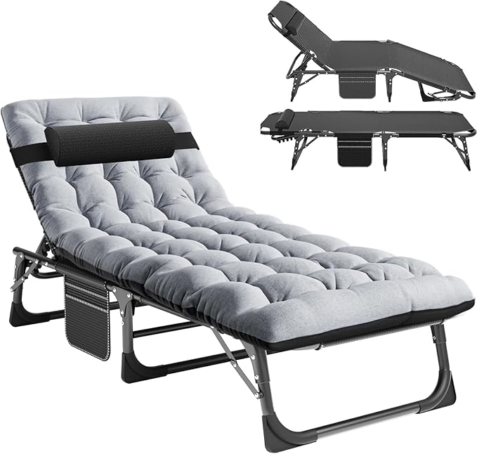 Slsy Folding Bed with Mattress Cot Size Foldable Guest Beds Hideaway Cot for Adults Portable Fold up Bed with Adjustable Positions for Home Office Indoor Outdoor