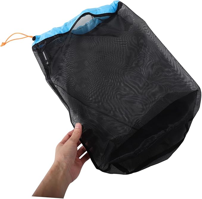 Yardwe 1 Set Reusable Polyester Mesh Storage Sack for Camping and Outdoor Gear Drawstring Bags Durable Space Saving Compression