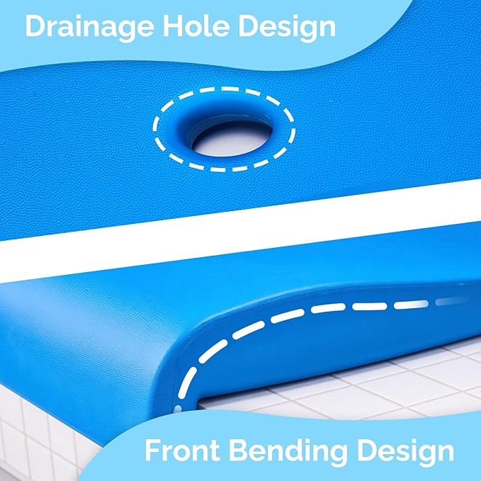 VINGLI Portable Pool Chair for Poolside Lakeeze Swim Stool Folding Flip Seat Chair for in PoolBeach Chair with Ergonomic Back Support for Pool Edges Stadium BeachCamping Tailgates Boats Docks