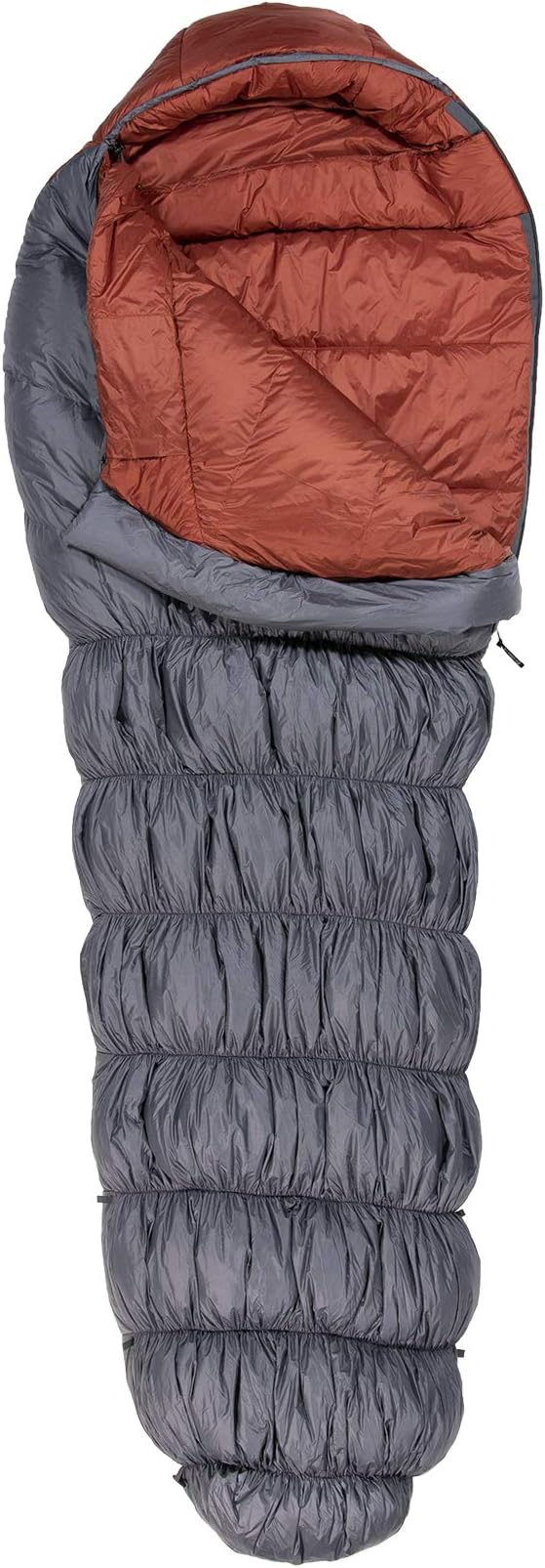 Klymit KSB Lightweight Mummy Sleeping Bag 20°F Cold Weather Sleeping Bag for Camping Hiking and Backpacking Gray Large
