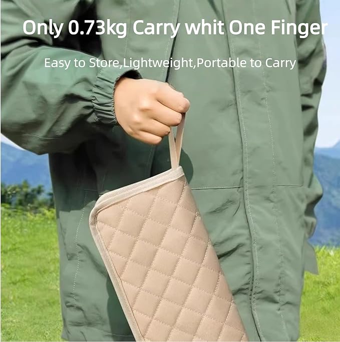 Portable Ultralight Folding Stool Thickened Collapsible Camping Chair for Adults Pocket-Sized Travel Seat for Hiking Fishing and Outdoor Activities