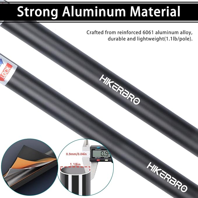 Telescoping Tarp Poles Heavy Duty 7.67ft Aluminum Tent Poles for Tarp with Rubber Cap Portable Set of 4 Adjustable Poles for Camping Awning Sun Shade Free Carry Pouch
