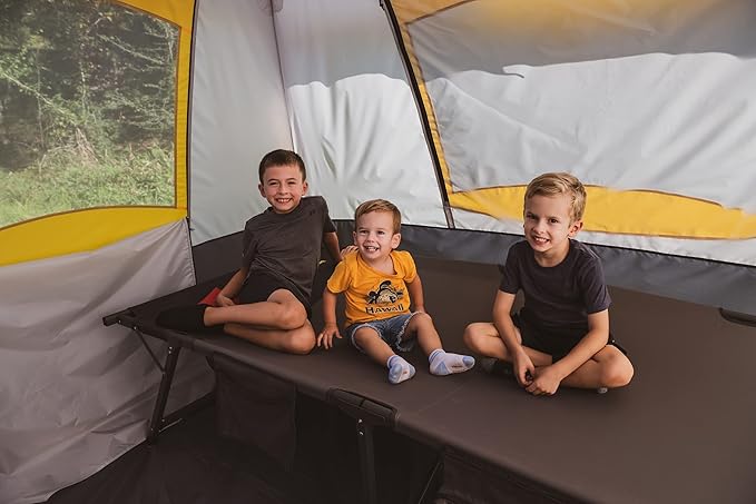Browning Camping Titan Cot XL - Oversized Foldable Camping Cot for Adults 450 lb. Weight Capacity Durable Bed for Outdoor Adventures and Comfortable Sleeping Solution