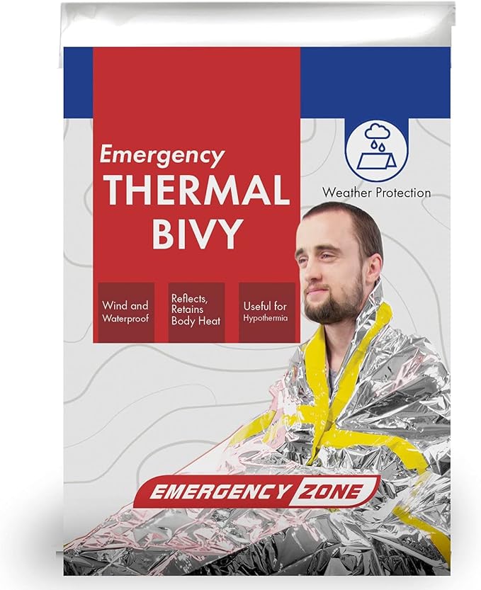 Emergency Zone Emergency Sleeping Bag Survival Bag 1 5 12 and 144 Packs Available