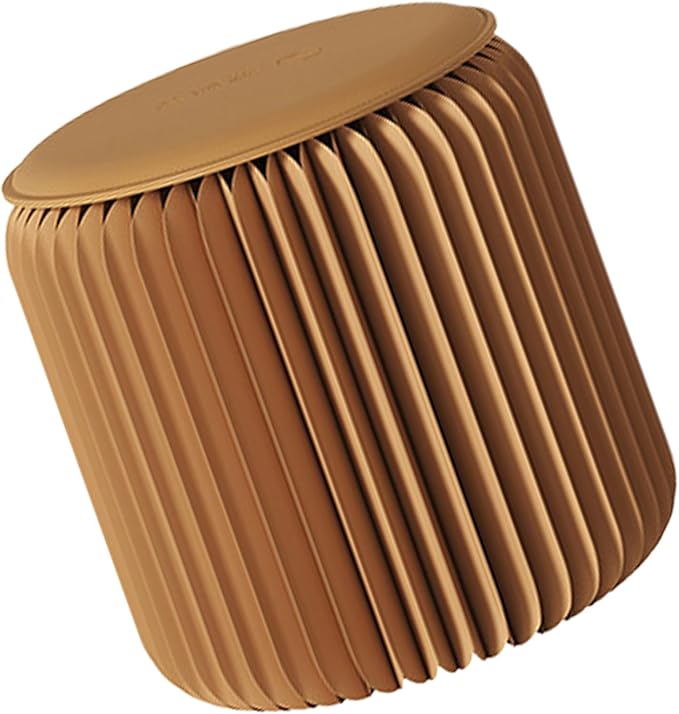 Genérico Folding Paper Stool Modern Home Decoration Foldable Compact with Accordion Structure for Dining Room Bedroom Dressing Table Home Office Indoor Outdoor and Camping