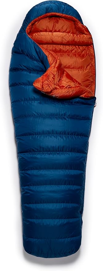 Rab Men's Ascent Down Sleeping Bag - Lightweight Warm Mummy Sleep Sack for Camping &amp Backpacking