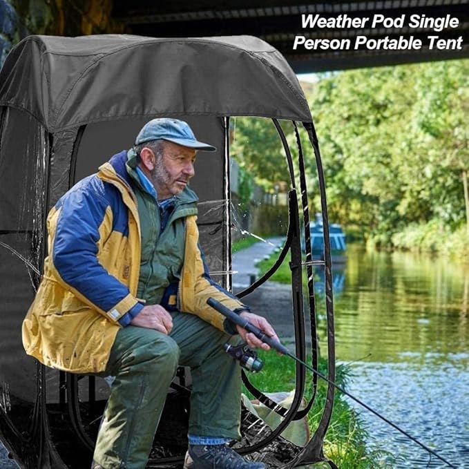 Sports Tent Pop Up - Portable Weatherproof Canopy for Fishing Camping Outdoor Events - Ideal Shelter with Carry Bag