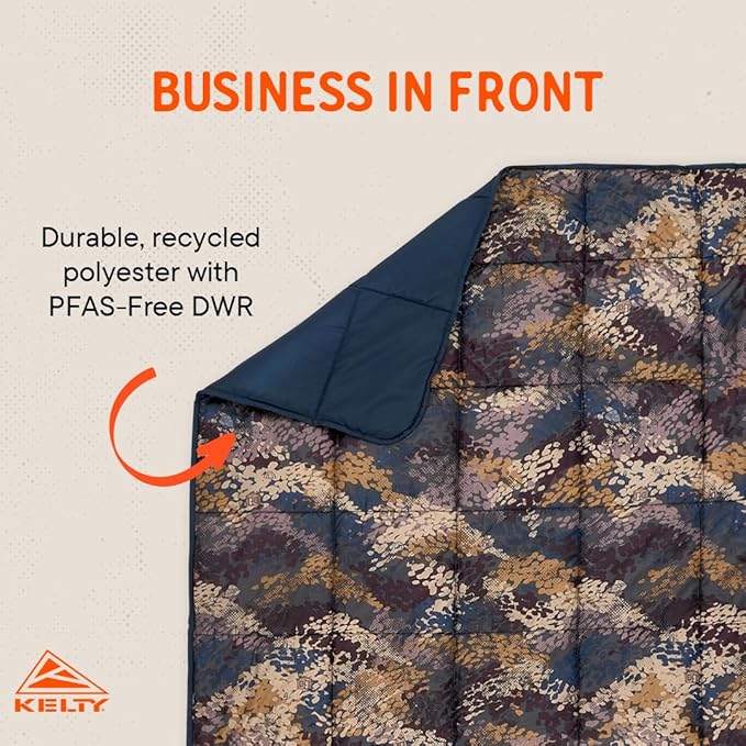 Kelty | Bestie Blanket Chaparral - Durable and Compact Large 1P Blanket - Twin
