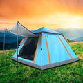 4-5 Person Camping Tent Outdoor Foldable Waterproof Tent with 2 Mosquito Nets Windows Carrying Bag for Hiking Climbing Adventure Fishing