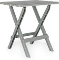 Camco 51692 Gray Large Adirondack Portable Outdoor Folding Side Table Perfect for The Beach Camping Picnics Cookouts and More Weatherproof and Rust Resistant
