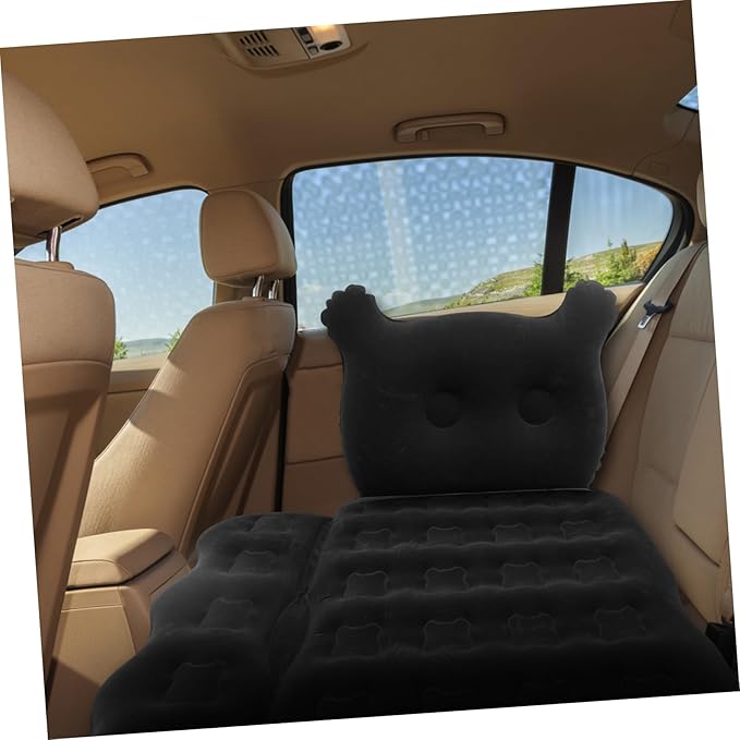 YARNOW SUV Inflatable Bed for Car Travel Comfortable Air Mattress for Back Seat Portable Camping Sleeping Pad Pump for Road Trips and Outdoor Adventures