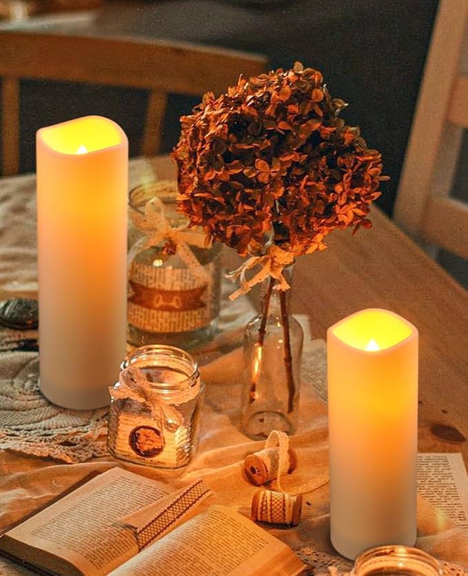 Outdoor Waterproof LED Candle Lamp with Remote Control Indoor Bedside Lamp Battery Candle The Night Light is Dimmable Candle 12pcs It is Suitable for Decorative Lighting atmospheres