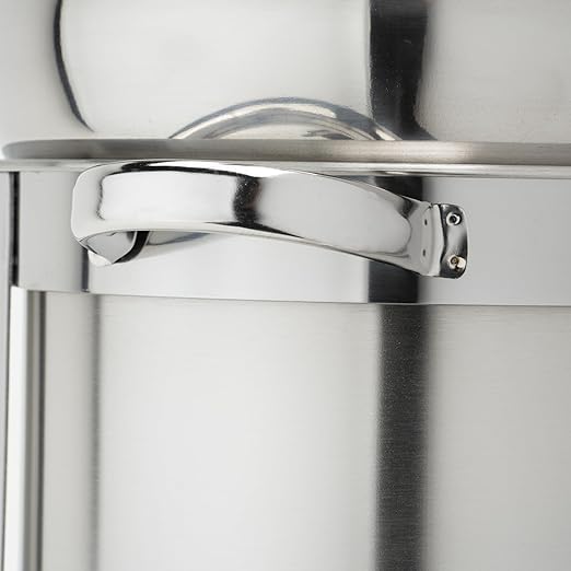 Winco 211 Stainless Steel Marmite Soup Chafer 11qt Round W/ Cover &amp Fram