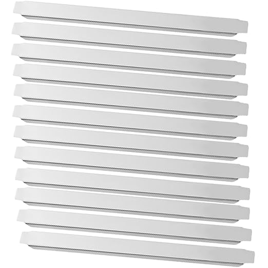(12-Pack) 12 inch Stainless Steel Steam Table Adapter Bars – Durable Divider Rods for Hotel Pan Configuration Fits Full or Fractional Size Pans Commercial Kitchen Use (12)