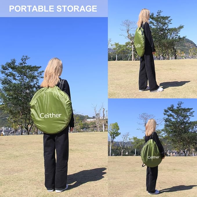 Privacy Shower Tent Pop up Portable Camping Tent Outdoor Toilet Changing Dressing Room Instant Privacy Shelter for Picnic Waterproof Bathroom