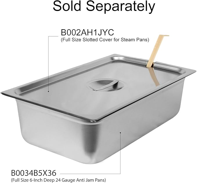 Excellante Full Size 6-Inch Deep 24 Gauge Anti Jam Pans