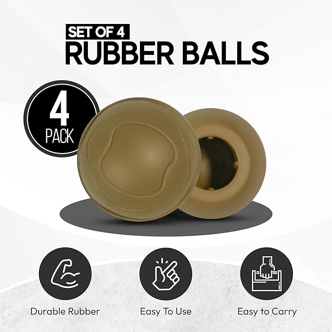 Stabilizing Rubber Ball Feet for Helinox Camping Chair - Durable Outdoor Chair Leg Cap Help Stability on Rugged and Uneven Surfaces (Coyote TAN 45mm)