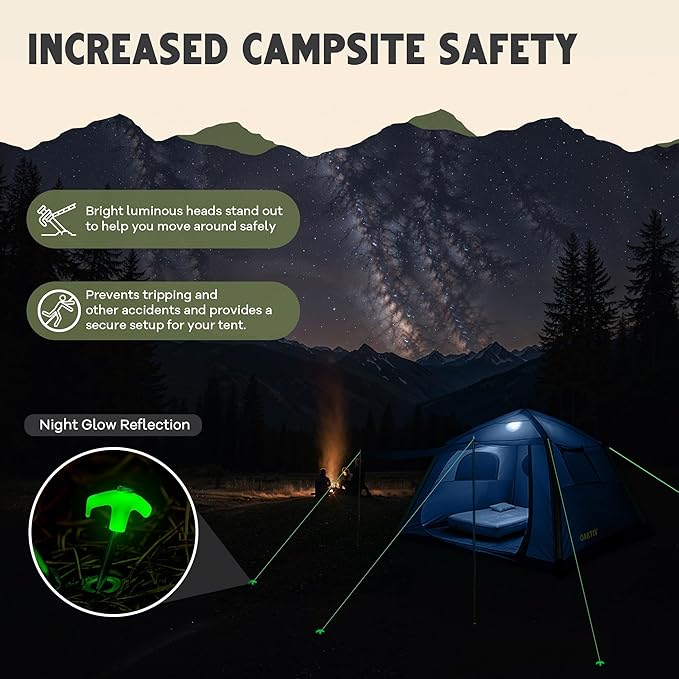 CloudCamp Inflatable Tents for Camping- 6 People Waterproof Oxford Fabric(210D) Quick Setup Air Tent with Manual &amp Battery Pump UV Protection 4-Season Inflatable Tent
