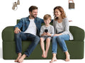 Double-Layer Inflatable Couch with Built-in Pump - Automatic Air Sofa Chair Super Tough &amp Tear-Resistant Fabric for Camping Outdoor Travel Home Use (Portable Luxury Comfort)