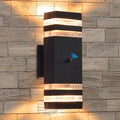 Dusk to Dawn Outdoor Wall Lights Aluminum Exterior Wall Sconce Lighting Up and Down Dusk to Dawn Outdoor Wall Sconce Waterproof Outside Lights for House Porch Patio Garage Garden 1 Pack