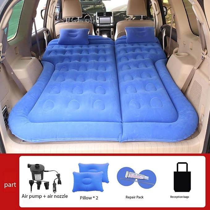 Car Mattress for Subaru Forester VI 2024 2025 2026 Portable Multifunctiona Outdoor Travel Nflatable Bed with Air Pump and Storage Bag AccessoriesBlue