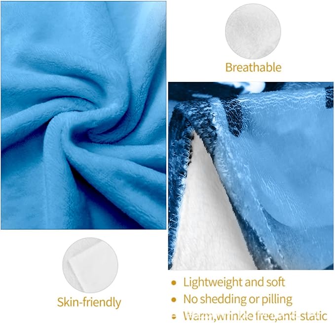 Duck Blanket - Plush Soft Comfy Lightweight Warm Fuzzy Cozy and Stylish Flannel Throw Blanket Perfect for Couch Travel Bed Office Outdoor - 60in×80in(color77)