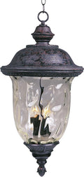 Maxim Carriage House DC-Three Light Outdoor Hanging Lantern in Early American style-12.5 Inches Wide by 24.5 inches high