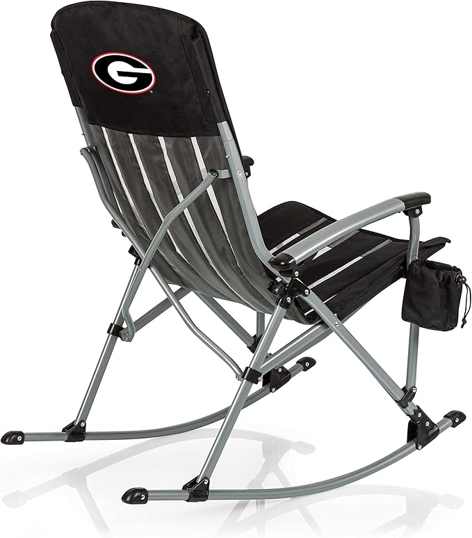 Picnic TIME NCAA Unisex-Adult NCAA Outdoor Rocking Camp Chair XL Heavy Duty Camping Chair for Adults