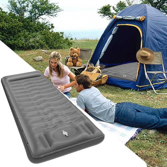 Camping MattressBuilt-in Foot Pump Waterproof Outdoor Gear | Camping Mattress Padfor Backpacking Tent Hiking Traveling Beach