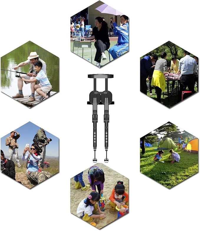 Upgraded chairless wearable invisible chair Height Adjustable Lightweight Leg Brace Seat 220bls Exoskeleton Human Retractable for Adults Outdoor Travel Barbecue FishingSecond Generation(BlackXX-L