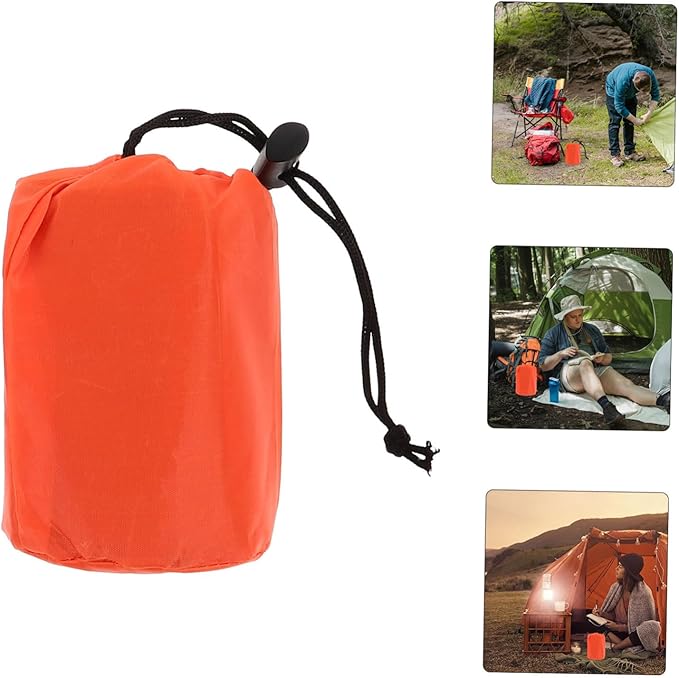 BESTonZON 3 Set Emergency with Compression Storage for Outdoor Camping Portable Thermal Blanket for Hiking and Survival Gear