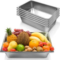 6 Pack Full Size Steam Table PansStainless Steel Hotel Pan1/1 6 Inch Deep Anti Jam Commercial Table Pan20.8 L x 13 W Catering Pans Food Pans for Hotels Restaurants and Home Use