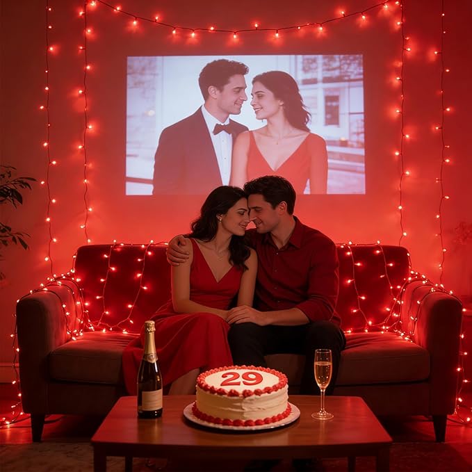 750 LED 240FT Valentine Lights Outdoor12 Lighting Modes Valentines DayDecorations with Timer Dimmable Plug in Red LED StringLights Waterproof for Yard Tree Wedding Party Holiday Red